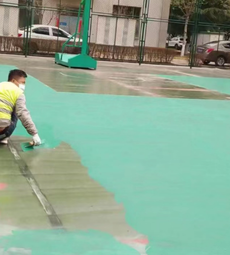 红河球场地面翻新